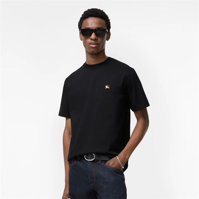 burberry ekd embroidery cotton t-shirt